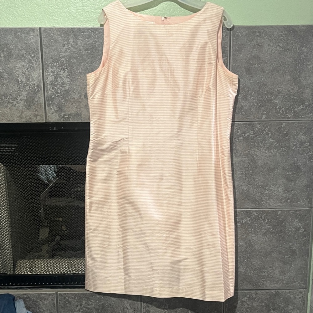 Talbots silk pink/peach Sleeveless Dress size 16